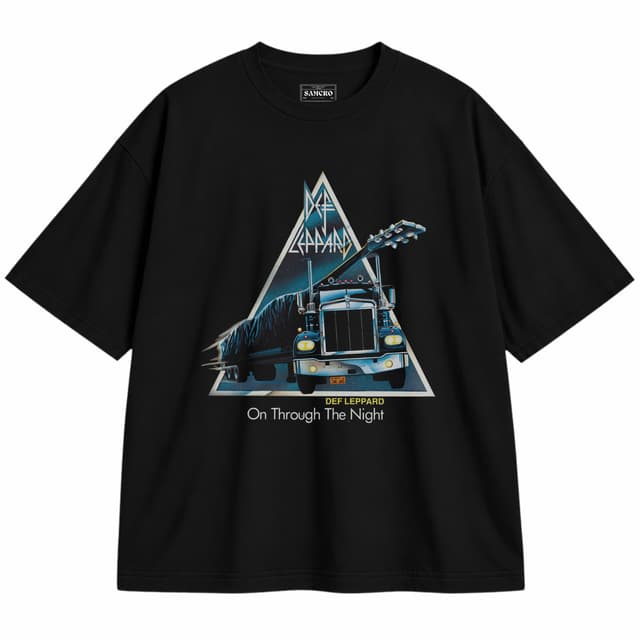 Def Leppard 7 — Unisex oversize, Negro