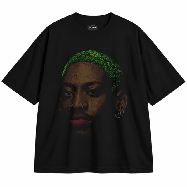 Dennis Rodman 3 — Unisex oversize, Negro