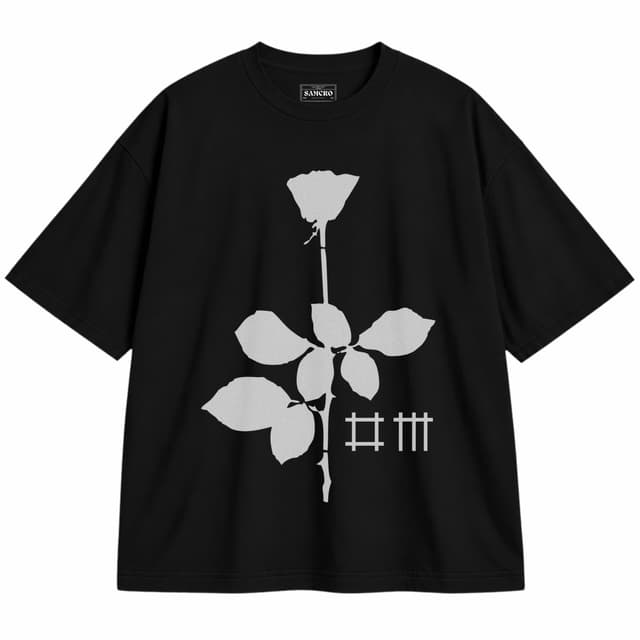 Depeche Mode 8 — Unisex oversize, Negro