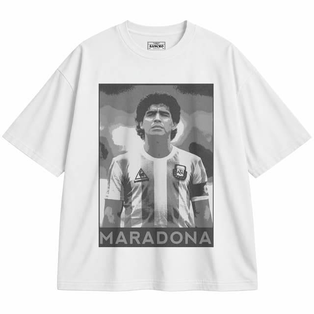 Diego 12 — Unisex oversize, Blanco