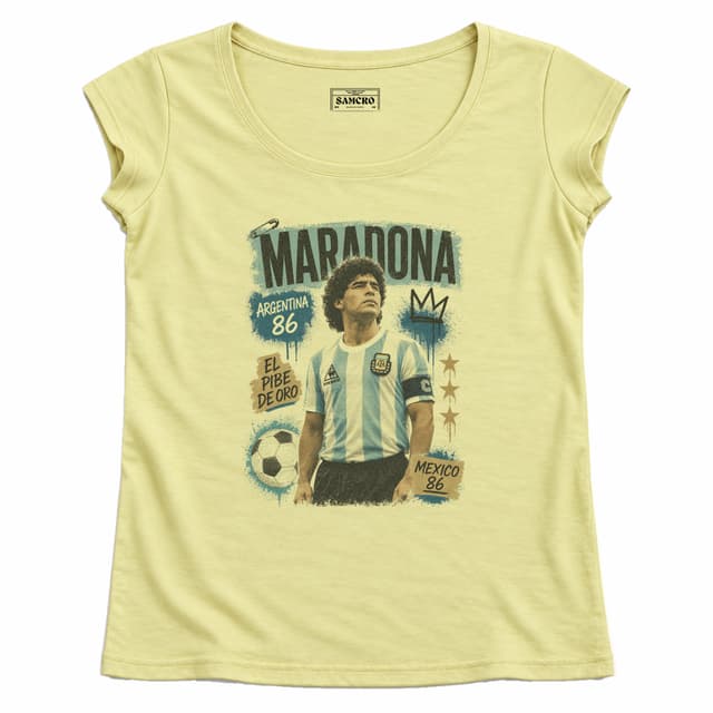 DIEGO - Capitán del 86 — Mujer recta, Amarillo