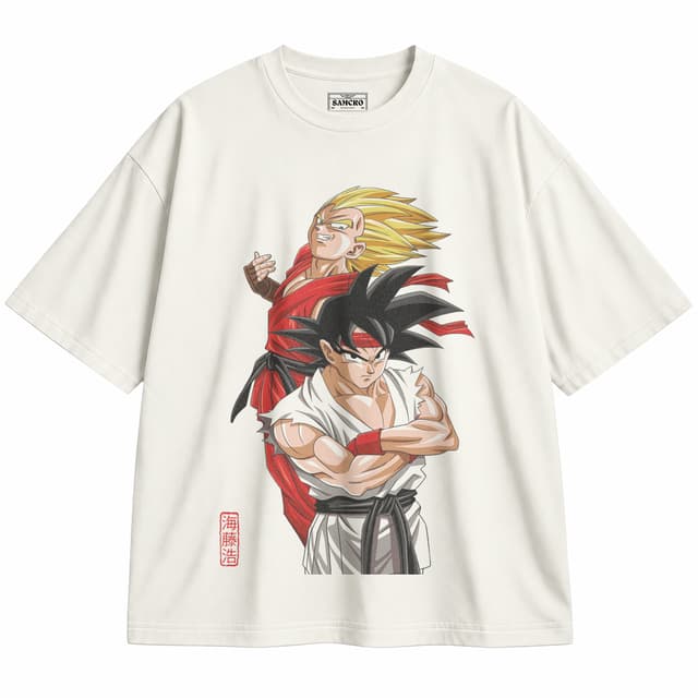 Dragon Ball 14 — Unisex oversize, Crema