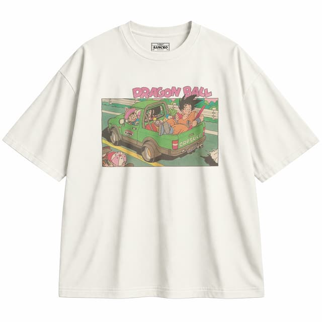 Dragon Ball 12 — Unisex oversize, Crema