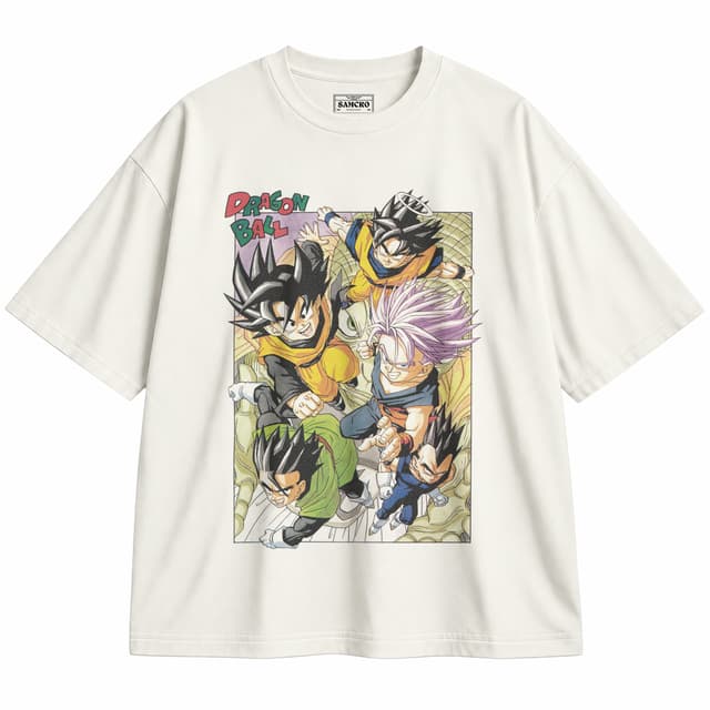 Dragon Ball 16 — Unisex oversize, Crema