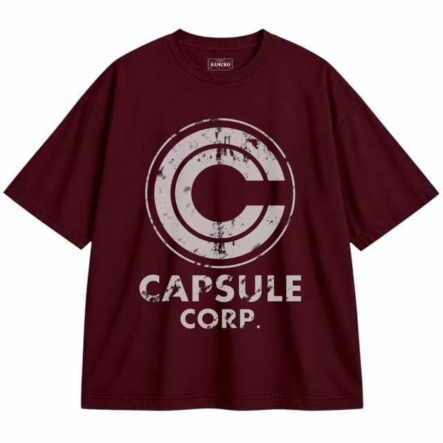 Dragon Ball 2 — Unisex oversize, Bordó