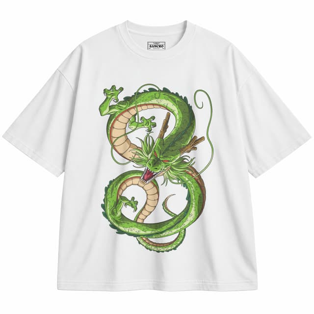 Dragon Ball 22 — Unisex oversize, Blanco