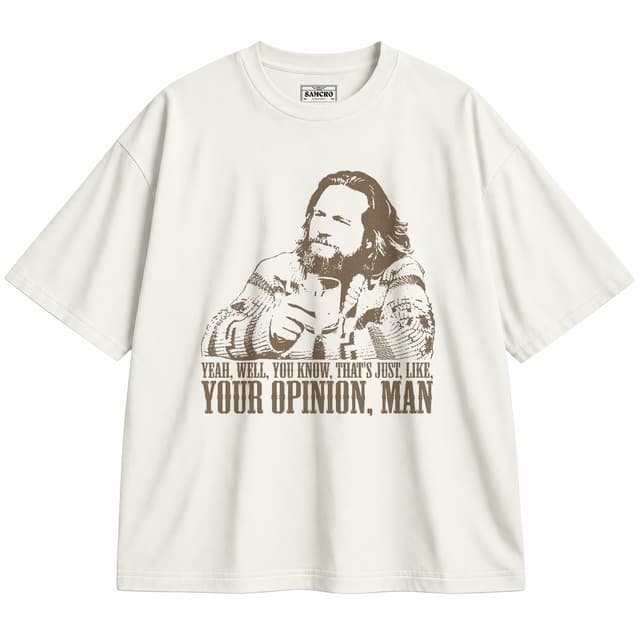 El gran Lebowski 6 — Unisex oversize, Crema