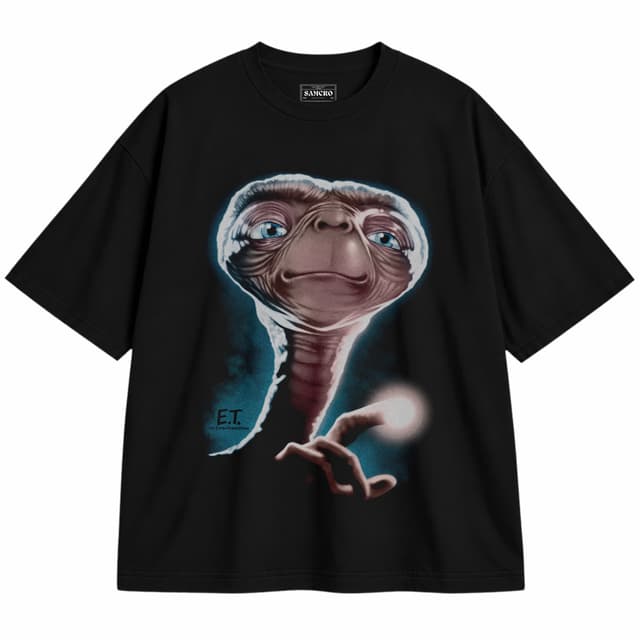 ET 4 — Unisex oversize, Negro