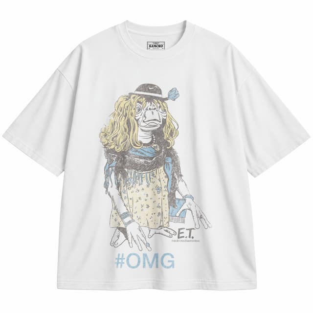 ET 9 — Unisex oversize, Blanco