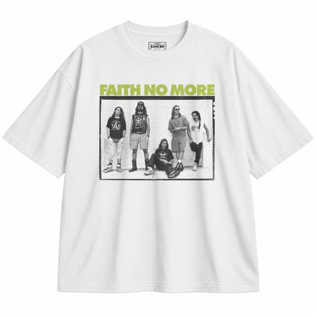 FAITH NO MORE 2 — Unisex oversize, Blanco