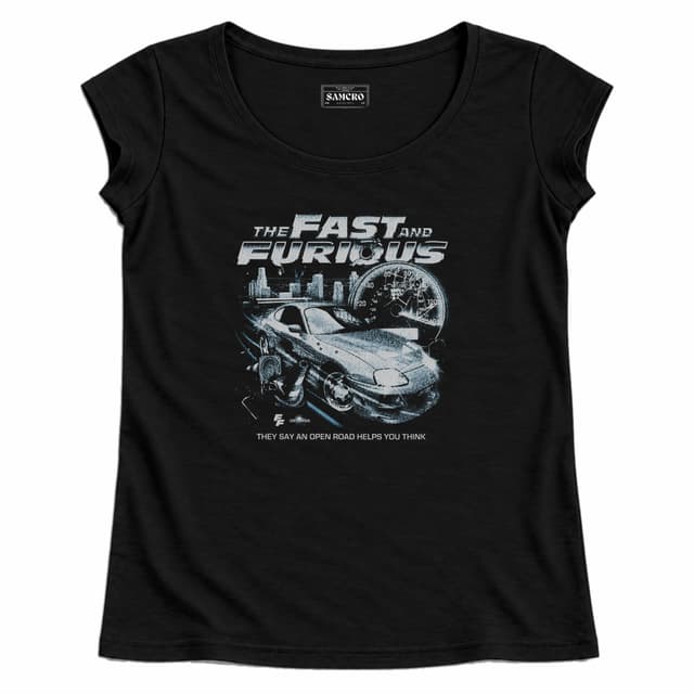 Rápido y Furioso - Open Road Helps You Think — Mujer recta, Negro