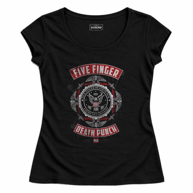 Five FInger Death Punch 2 — Mujer entallada, Negro