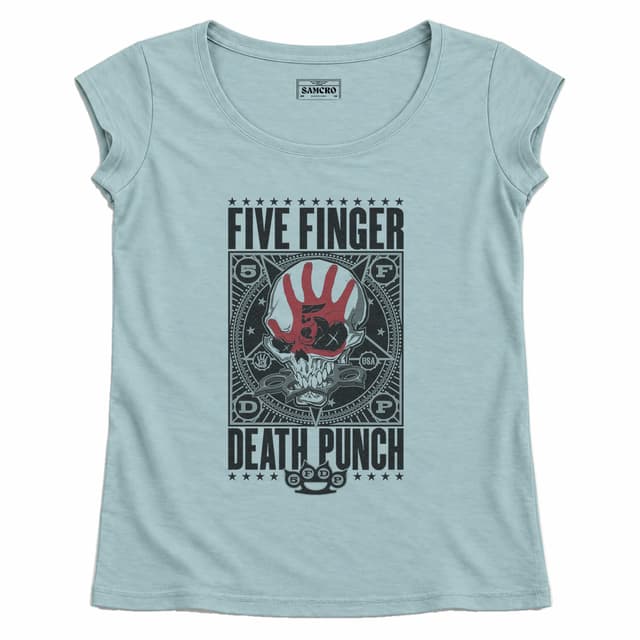 Five FInger Death Punch 5 — Mujer recta, Celeste