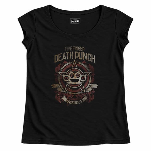Five FInger Death Punch 7 — Mujer recta, Negro