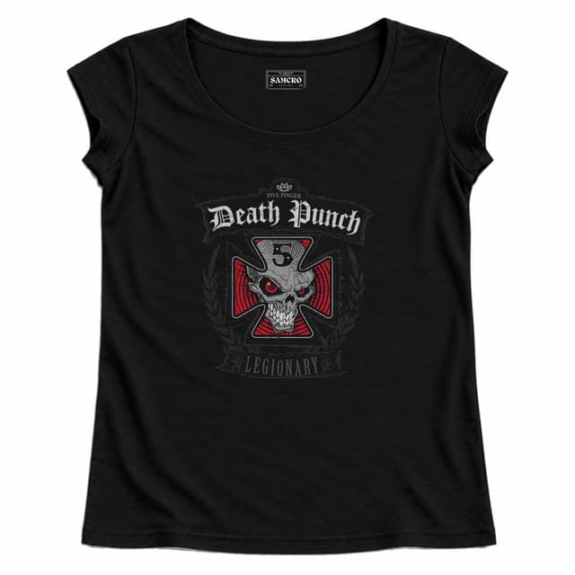 Five FInger Death Punch 8 — Mujer recta, Negro