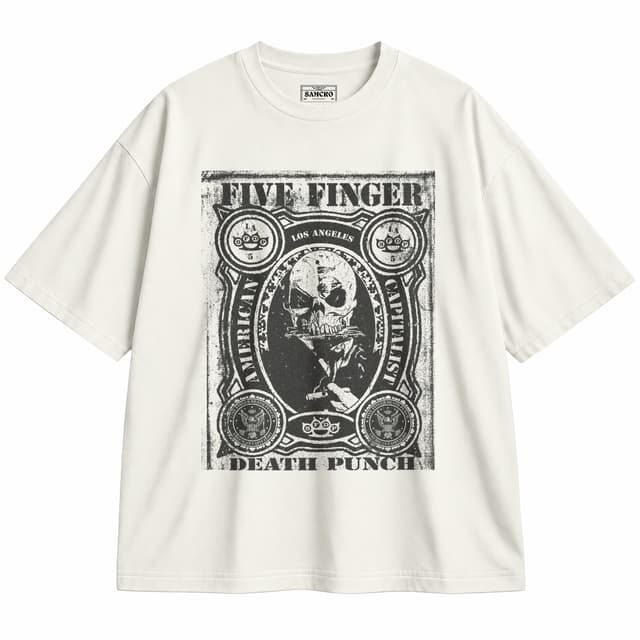 Five Finger Death Punch - American Capitalist — Unisex oversize, Crema