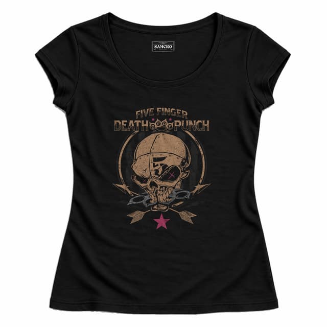 Five Finger Death Punch - Arrows — Mujer entallada, Negro