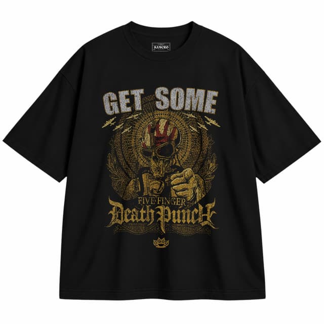 Five Finger Death Punch - Get Some — Unisex oversize, Negro