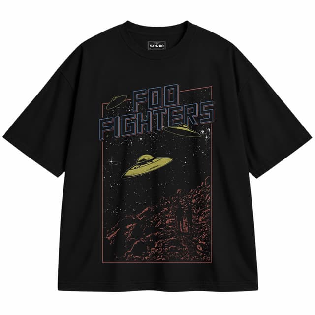 Foo Fighters 14 — Unisex oversize, Negro
