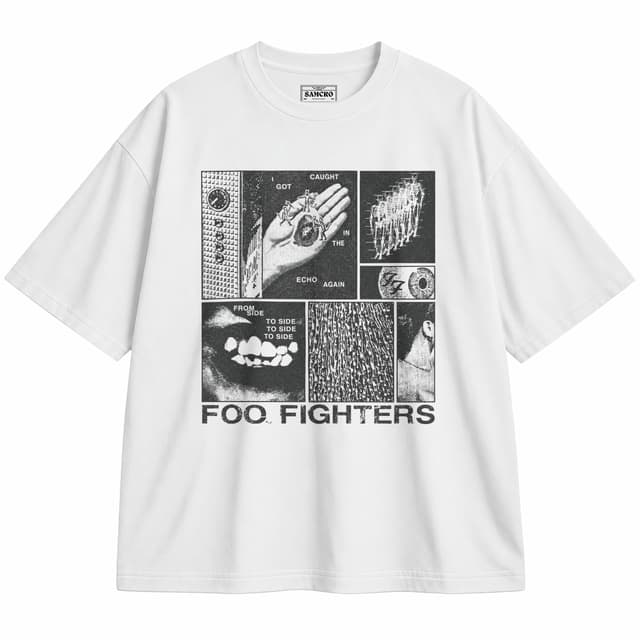 Foo Fighters - Your Favorite Toy White — Unisex oversize, Blanco