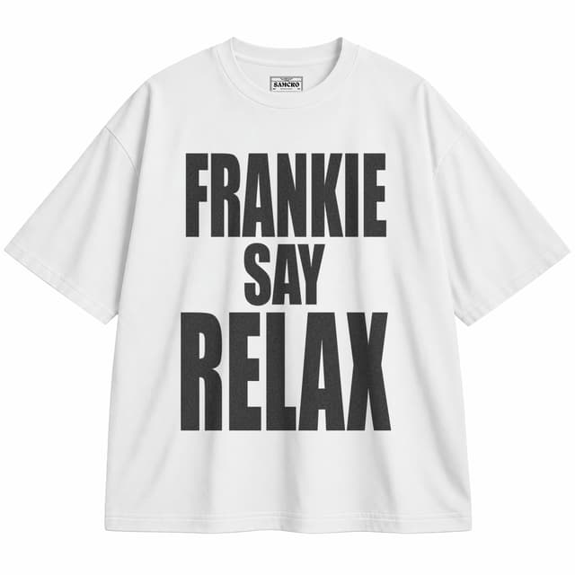 Frankie Goes To Hollywood — Unisex oversize, Blanco