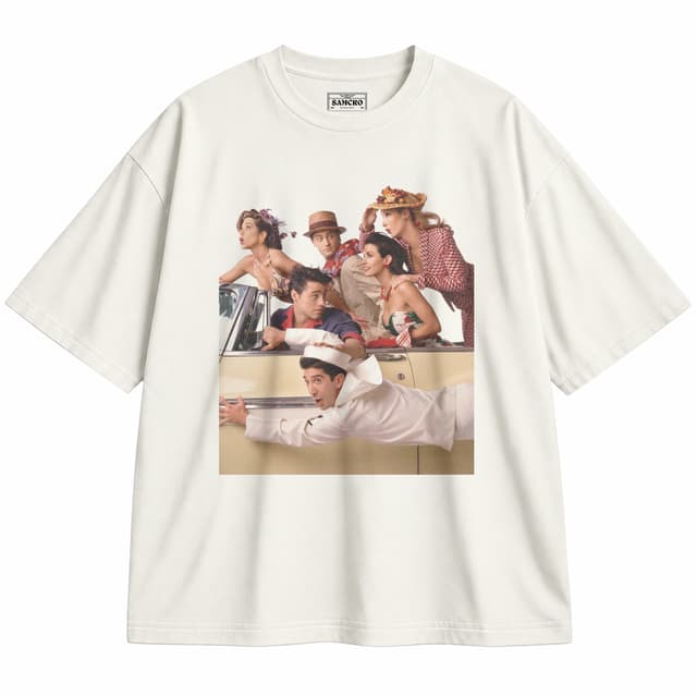 Friends 12 — Unisex oversize, Crema