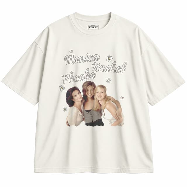 Friends 14 — Unisex oversize, Crema
