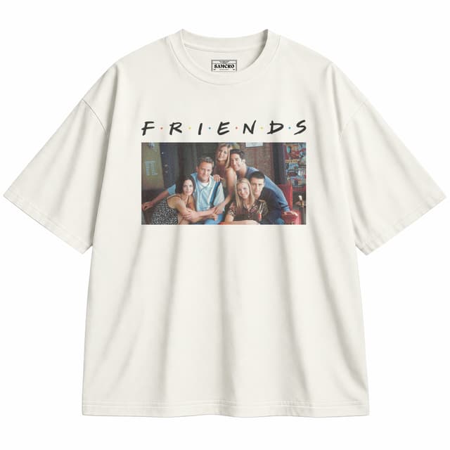 Friends 17 — Unisex oversize, Crema