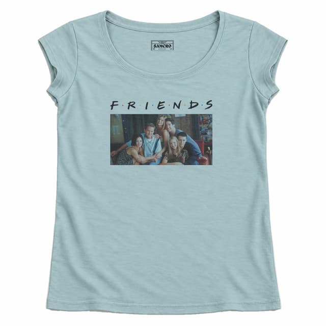 Friends 17 — Mujer recta, Celeste