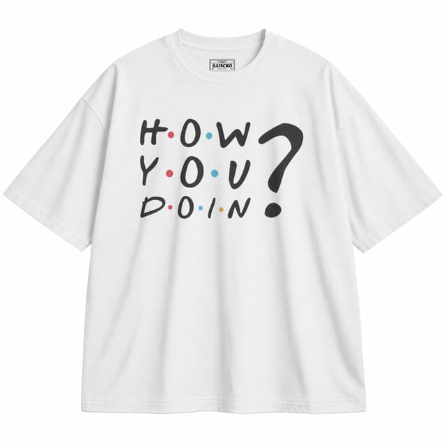 Friends 22 — Unisex oversize, Blanco