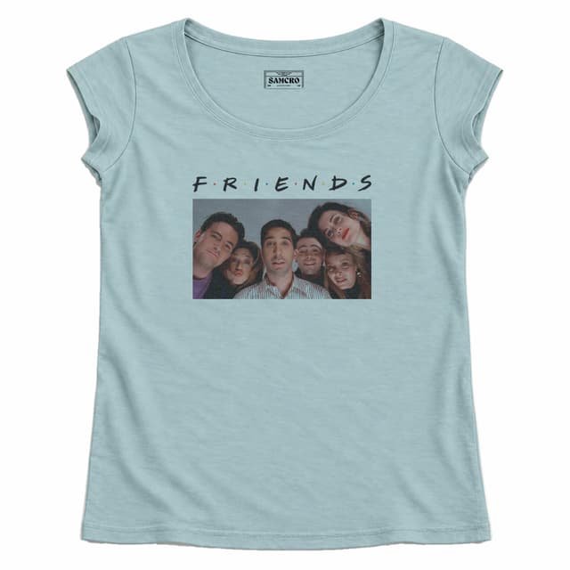 Friends 23 — Mujer recta, Celeste