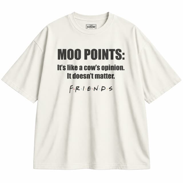 Friends 27 — Unisex oversize, Crema