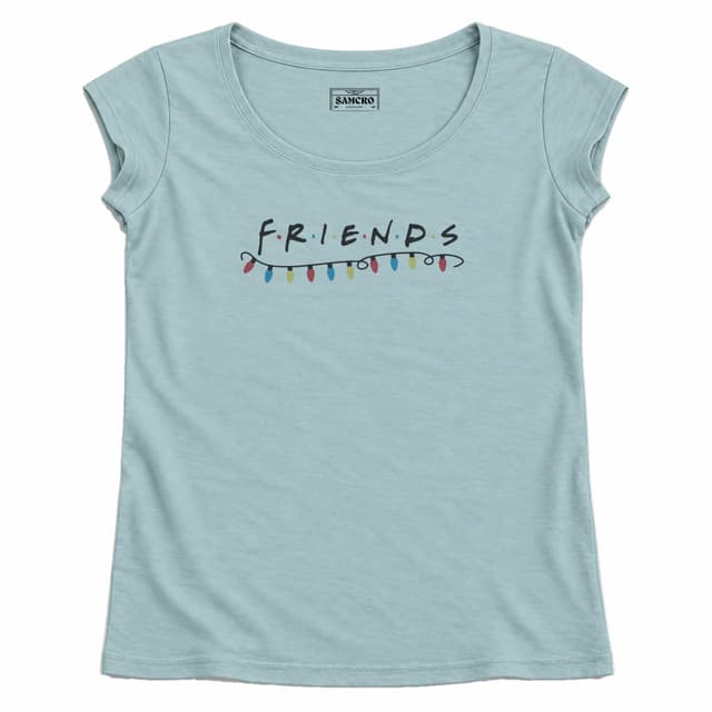 Friends 28 — Mujer recta, Celeste