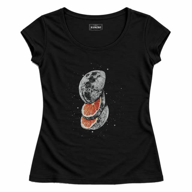 Fruta Lunar — Mujer entallada, Negro