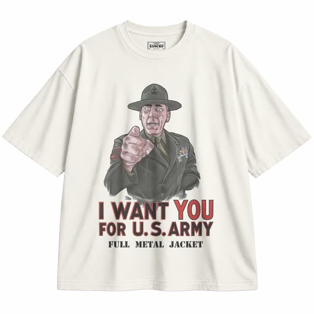 Full metal jacket 1 — Unisex oversize, Crema