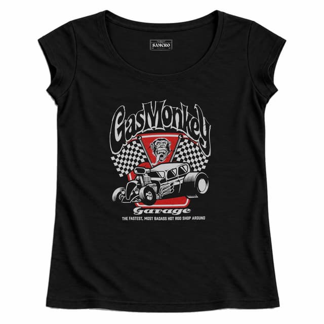 Gas Monkey 7 — Mujer recta, Negro