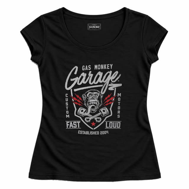 Gas Monkey 5 — Mujer entallada, Negro