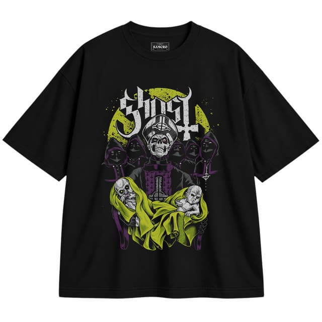 Ghost 2 — Unisex oversize, Negro
