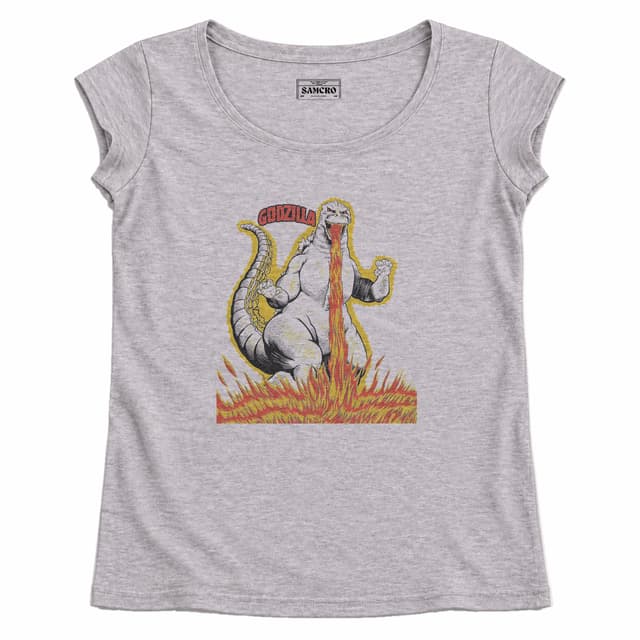 Godzilla - Smock — Mujer recta, Gris