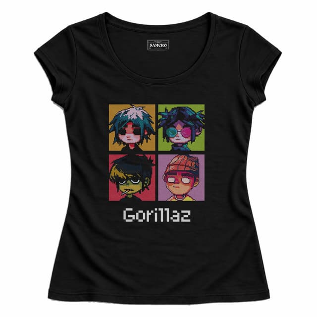 Gorillaz 5 — Mujer entallada, Negro