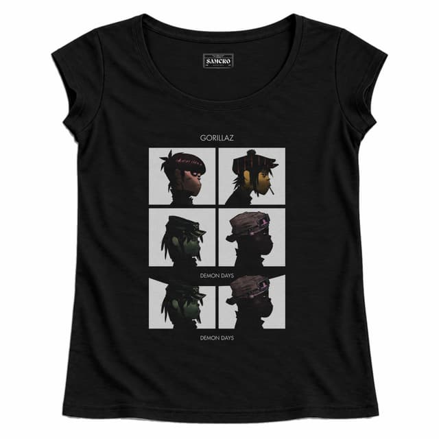 Gorillaz - Demon Days — Mujer recta, Negro