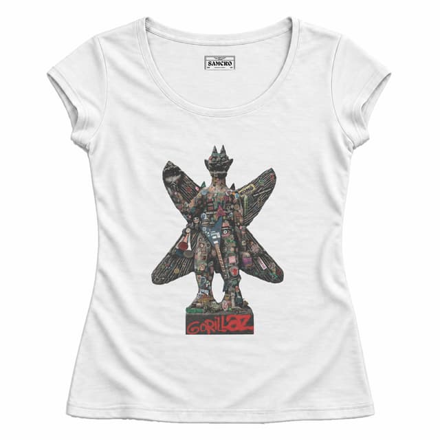 Gorillaz - Pazuzu — Mujer entallada, Blanco