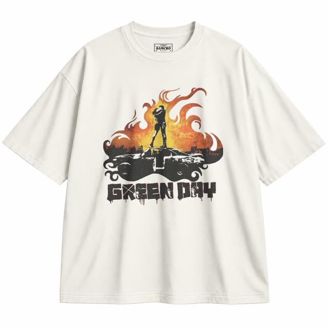 Green Day 10 — Unisex oversize, Crema