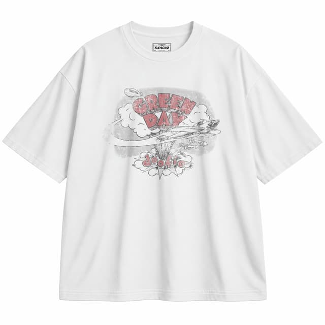 Green Day 16 — Unisex oversize, Blanco