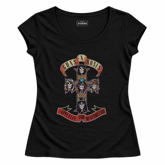 Guns N' Roses 5 — Mujer entallada, Negro