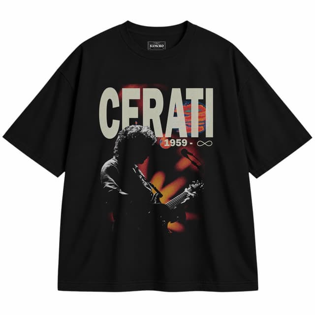 Gustavo Cerati - 1959 Infinito — Unisex oversize, Negro