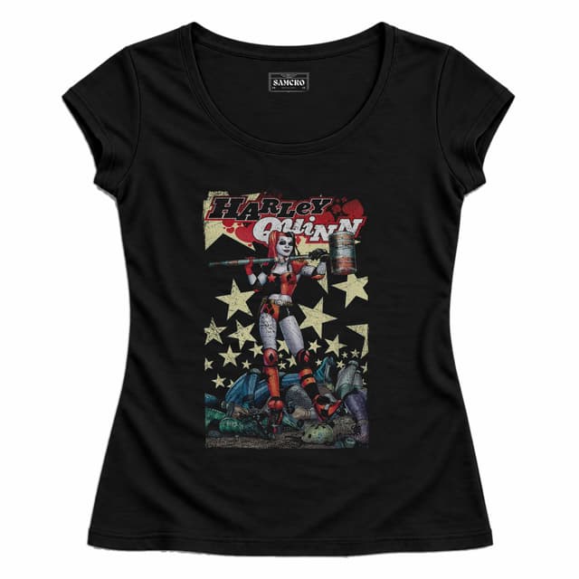 Harley Quinn 8 — Mujer entallada, Negro