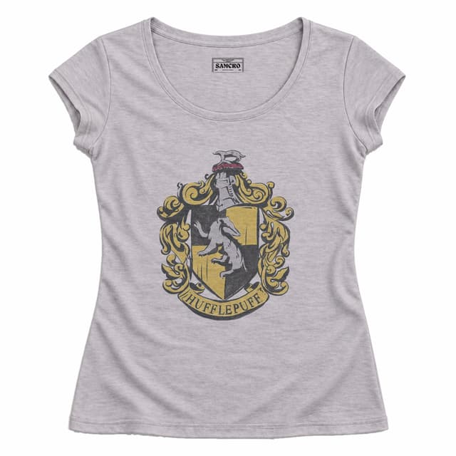 Harry Potter - Badger Logo Extra Soft — Mujer entallada, Gris