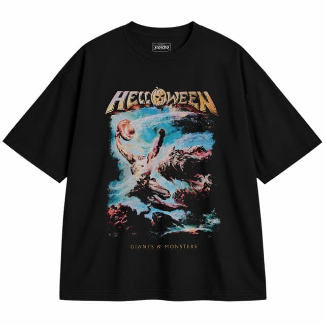 Helloween - Giants and Monsters — Unisex oversize, Negro