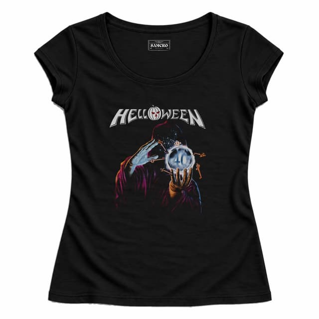 Helloween - Keeper 40 Years — Mujer entallada, Negro